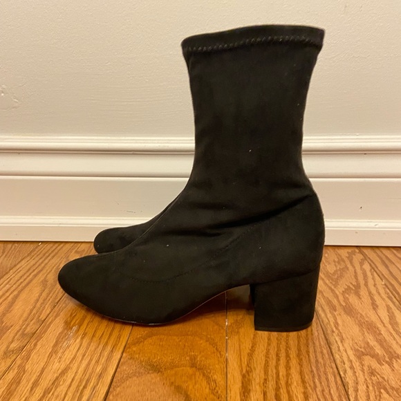 Schutz Black Stretch Lupe Ankle Booties - Picture 7 of 8